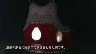 【Kendo/剣道】静かな美しさが引き立つ、「溜塗（ためぬり）」の胴　Tamenuri (dark red)  Do