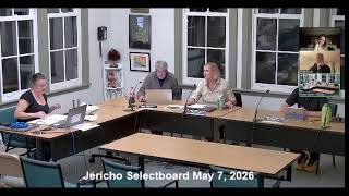 Jericho Selectboard May 7, 2026