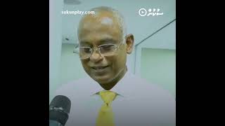 Jabir MDP aa Gulhumakee MDP aai Alhugandah Libunu Varah Bodu Kurierumeh: Raees Solih