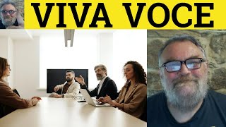 🔵 Viva Meaning - Viva Voce Examples - Viva Definition - CPE Nouns - Viva Voce