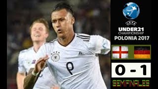 Gol - Selke - Inglaterra vs Alemania (0-1) Europeo sub-21 Polonia (semifinal) 27-06-2017