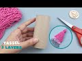 🧶How to make a Tassel 3 Layers with Toilet Paper Roll | ViVi Berry Crochet