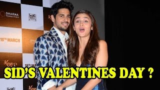 It's Not Alia Bhatt, Sidharth Malhotra To Celebrate Valentines Day With?
