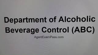 115 Department of Alcoholic Beverage Control (ABC) Real Estate License Questions AgentExamPass.com