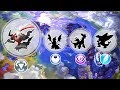 Legendary Pokemon Alolan Forms - Darkrai, Dialga, Giratina, Palkia.
