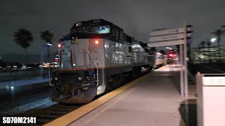 Amtrak 587 with Comet Cars + Additional Metrolink Trains @ Anaheim, CA