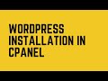 How To Install Wordpress In Cpanel Using Softaculous Step By Step | Wordpress Installation In Cpanel