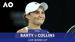 LIVE: Barty v Collins Warm-Up: Rod Laver Arena | Australian Open 2022