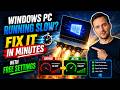 Windows PC Running Slow? Fix It in MINUTES with FREE Settings