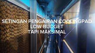 instalasi air coolingpad kandang ayam low budget tapi maksimal