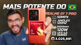 CHEGOU! O Smartphone MAIS POTENTE do Brasil! Realme GT7 Pro! Ele é isso tudo mesmo?