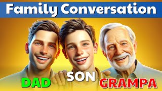 Practice English Conversation ( Family life ) English Speaking Practice - Family Conversation