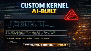 My Custom Kernel Built with AI - System Walkthrough (Update 1)