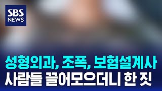 성형외과, 조폭, 보험설계사…사람 끌어모으더니 한 짓 / SBS