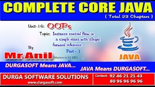 Core Java -OOPS Instance control flow in a single class with illegal forward reference part -1