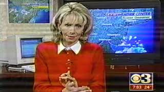 KYW CBS3/Weather Channel clip & Local Forecast/poor quality home video 7-8AM Sat December 30 2000