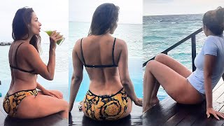 Malaika Arora Sets FIRE In Sea With Her H0TTEST BIKINI Look On Maldives Vacation