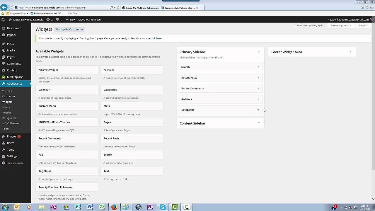 WordPress Widgets Tutorial - YouTube