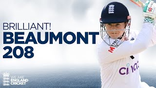 Historic 208! | Tammy Beaumont's Scores First Double Hundred by an England Player in Women's Tests