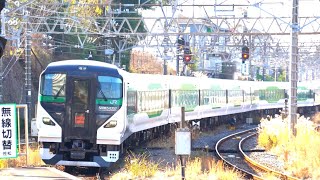 開運成田山初詣青梅号・八王子号　E257系　成田駅　2024.1.6,7