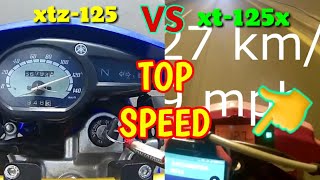 XT-125x vs XTZ-125 | top speed full throttle + specs