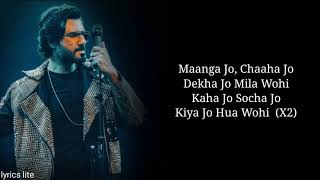 Lyrics: Jo Tere Sang Full Song | Mustafa Zahid | Jeet Ganguli | Sayeed Quadri | Blood Money