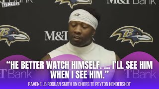 Ravens LB Roquan Smith has words for Chiefs TE Peyton Hendershot