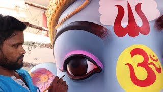 India's Biggest Ganesh Idol Eyes Painting | Khairatabad Ganesh Making 2019 | Hyderabad, Khairtabad