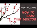 Plum Blossom 매화: 4 Gentlemen Chinese Painting Series 4 사군자 매화그리기, 한국어자막 Korean subtitle