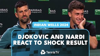 Luca Nardi & Novak Djokovic Press Conferences Reacting To Crazy Upset | Indian Wells 2024