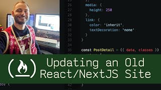 Updating an Old React / NextJS Site (P1D42) - Live Coding with Jesse