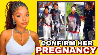(FIVE MINUTE AGO) HALLE BAILEY CLEARLY CONFIRM HER PREGNANCY ! 🤰