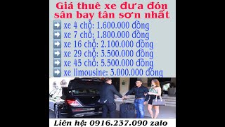 Giá thuê xe đi sân bay Tân Sân Nhất