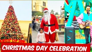 Christmas day celebration in Ambience Mall vasant kunj Delhi with lots of fun🎄🎄🎄🎁🎁||