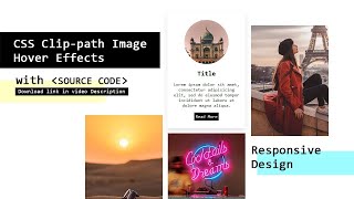 Css Clip Path Image Hover Effects With Source Code Html Css Online