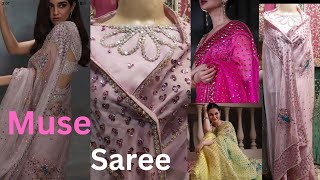 Museluxe Saree design beautiful work ||muse of dupes || low price 2025