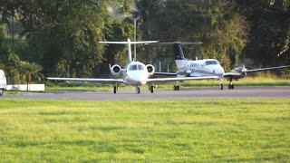 Decolagens Hawker Beechjet 400A e King Air B200GT