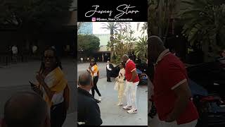 Magic Johnson and son EJ  arrive separately to Lakers Game #shorts