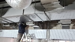 LIVE. school kitchen hood. duct work. construction worker. 덕트. 노가다. 건설. 현장. 일당. KILSB