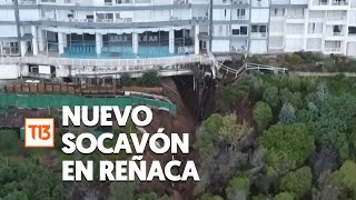 Socavón: vecinos preocupados por eventual riesgo de colapso en Reñaca