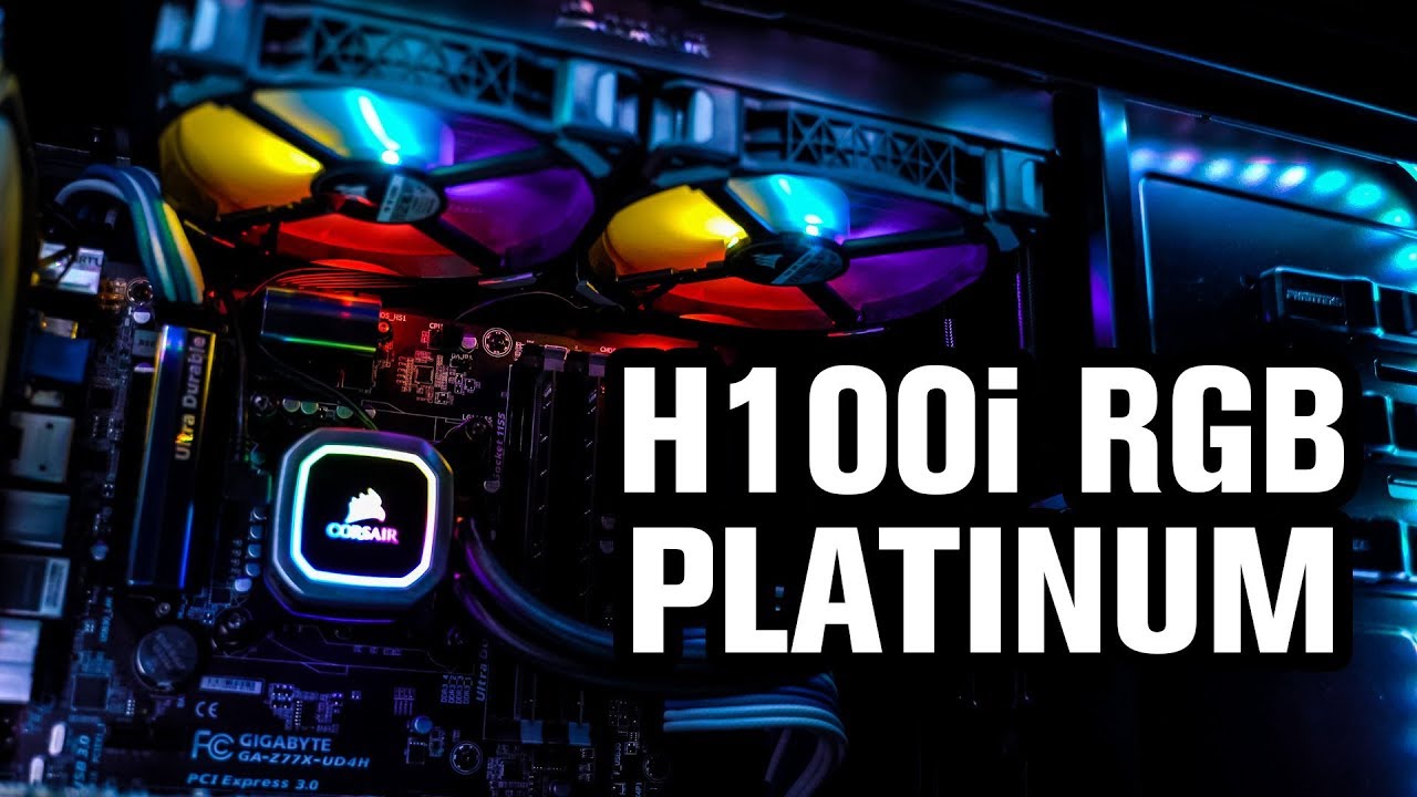 Corsair H115i RGB Platinum Lighting - YouTube