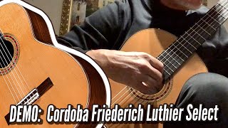 DEMO: Cordoba Friederich - Luthier Select - All Solid Wood - Cedar top, Indian Rosewood back/sides