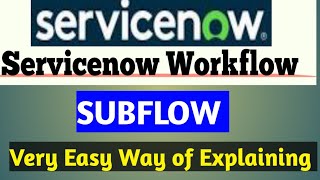 #servicenow workflow subflow is EASY || Subflow