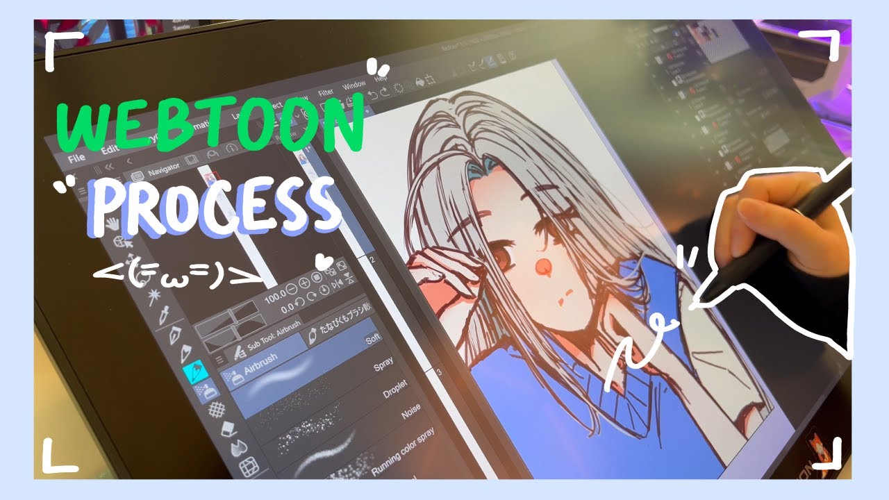 Webtoon Drawing Process 3 Timelapse 笙 Youtube