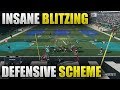 INSTANT PRESSURE DEFENSIVE SCHEME | RIDICULOUS BLITZING SCHEME | Madden 18 Blitz Tips