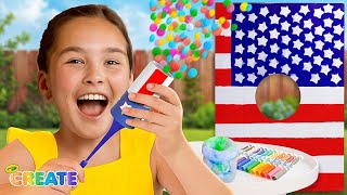 Easy 4th of July Crafts for Kids | Confetti Poppers, Games, and More!🎨🎆