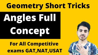 Geometry Tricks Angles Complete Concept With Examples | Quantitative Reasoning Geometry GAT NAT USAT