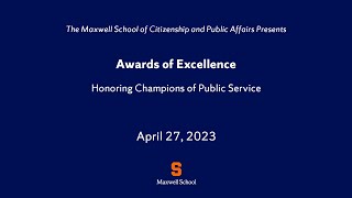 2023 Maxwell Awards of Excellence