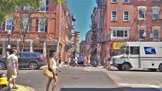 Driving Downtown 4K - Boston's North End - USA