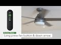 how to use your hunter ceiling fan remote